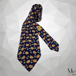 HERMES PARIS 7519 IA Blue Pumpkin Silk Tie Made In France W:3.5" EX COND
